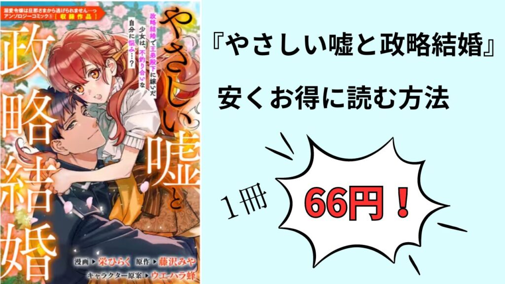 『やさしい嘘と政略結婚』を安くお得に読む方法