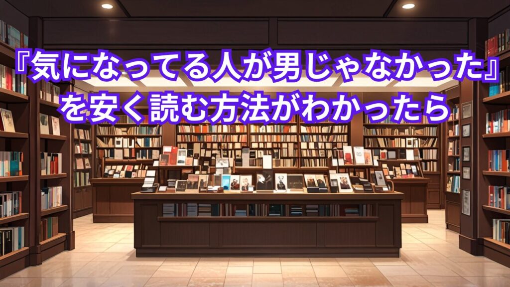 『気になってる人が男じゃなかった』を安く読む方法がわかったら