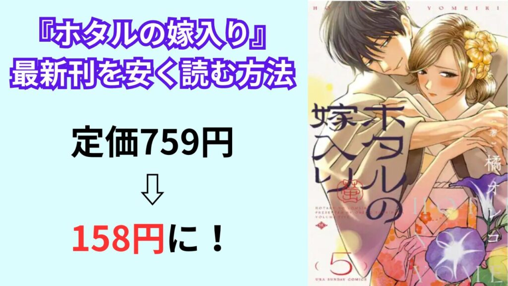 『ホタルの嫁入り』の最新刊を安く読む方法